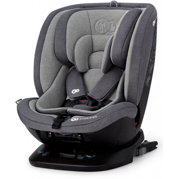 "Kinderkraft Xpedition" - pasukama automobilinė kėdutė 0-36 kg | Grey