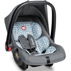 "Lionelo Noa Plus" - automobilinė kėdutė ir vežimėlis 0-13 kg | Grey Scandi