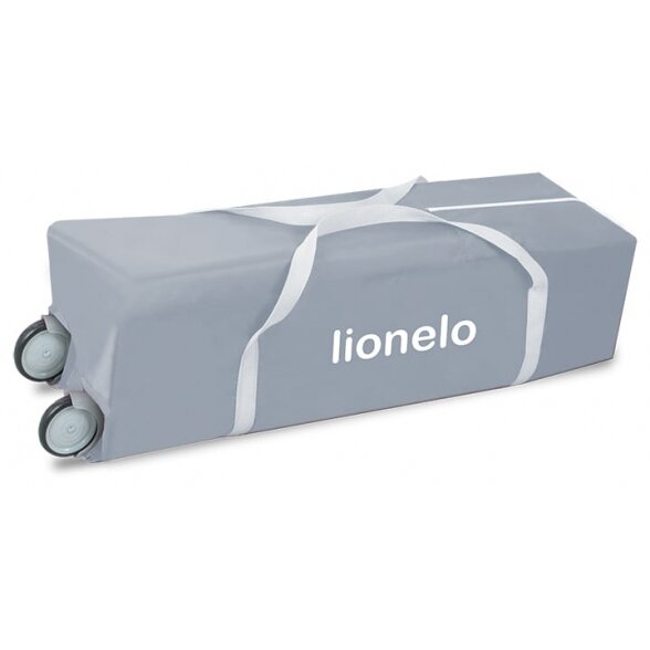 "Lionelo Sven Plus" - Daugiafunkcinė kelioninė lovelė | Turquoise Grey 1