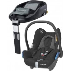 "Maxi-Cosi CabrioFix" - 0-13 kg automobilinė kėdutė, komplektas su "isofix" baze | Essential Black