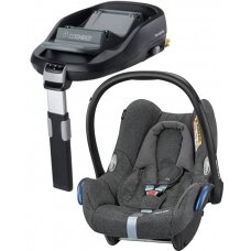 "Maxi-Cosi CabrioFix" - 0-13 kg automobilinė kėdutė, komplektas su "isofix" baze | Sparkling Grey