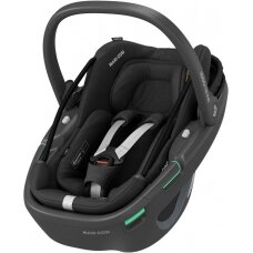 "Maxi-Cosi Coral 360" - pasukama automobilinė kėdutė, komplektas su baze ~0-12 kg | BLK Essential Black