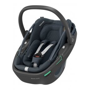 "Maxi-Cosi Coral 360" - pasukama automobilinė kėdutė, komplektas su baze ~0-12 kg | BLK Essential Graphite