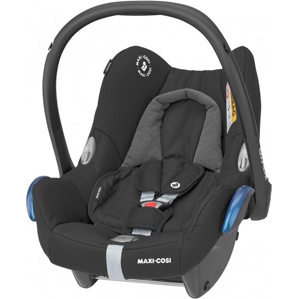 "Maxi-Cosi CabrioFix" - 0-13 kg automobilinė kėdutė, komplektas su "isofix" baze | Essential Black 1