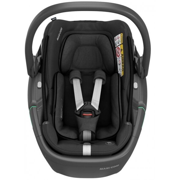 "Maxi-Cosi Coral 360" - pasukama automobilinė kėdutė ~0-12 kg | BLK Essential Black 1