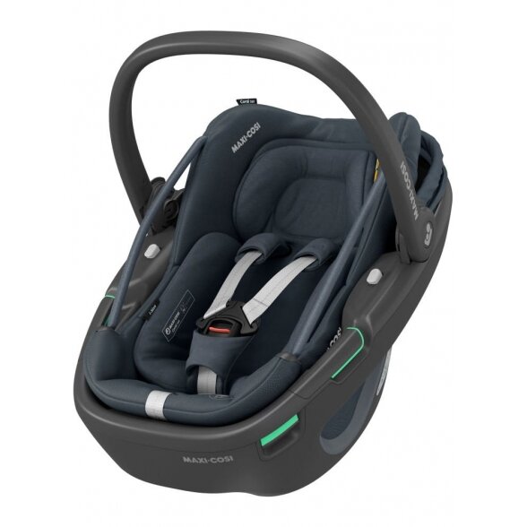 "Maxi-Cosi Coral 360" - pasukama automobilinė kėdutė ~0-12 kg | BLK Essential Graphite