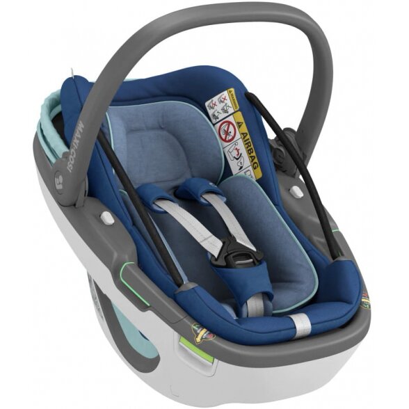 "Maxi-Cosi Coral 360" - pasukama automobilinė kėdutė ~0-12 kg | Essential Blue 3