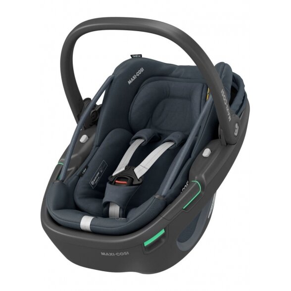 "Maxi-Cosi Coral 360" - pasukama automobilinė kėdutė, komplektas su baze ~0-12 kg | BLK Essential Graphite 1