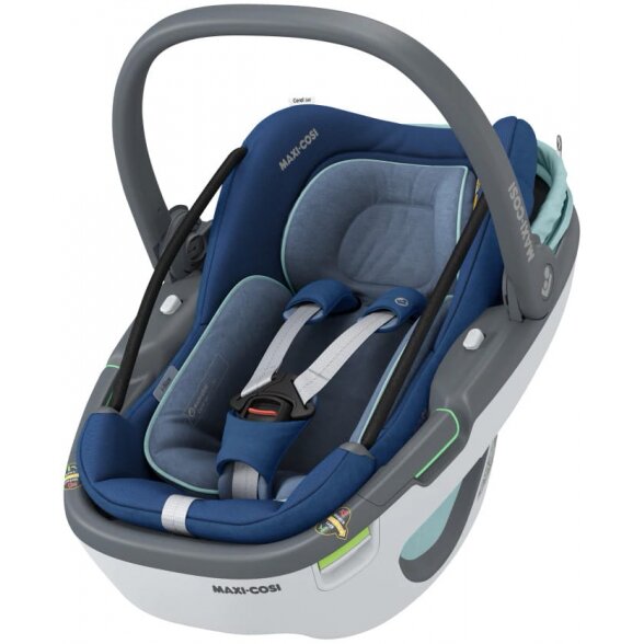 "Maxi-Cosi Coral 360" - pasukama automobilinė kėdutė, komplektas su baze ~0-12 kg | Essential Blue 7