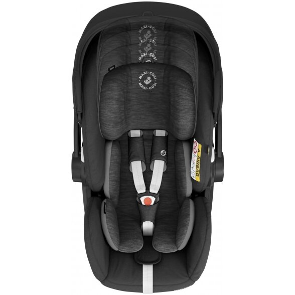 "Maxi-Cosi Marble" -  automobilinė kėdutė 0-13 kg + bazė | Essential Black 5