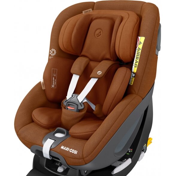 "Maxi-Cosi Pearl 360 i-Size" automobilinė kėdutė ~0-18 kg | Authentic Cognac