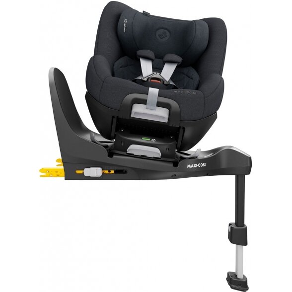 Maxi-Cosi Pearl 360 PRO - besisukanti, ištraukiama autokėdutė ~0-18 kg, rinkinys su baze | Authentic Graphite 2