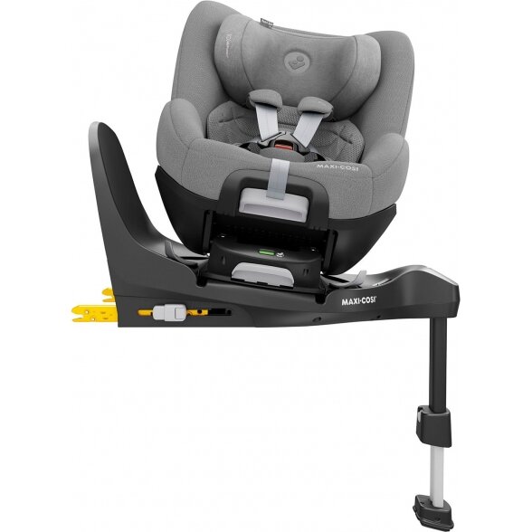 Maxi-Cosi Pearl 360 PRO - besisukanti, ištraukiama autokėdutė ~0-18 kg, rinkinys su baze | Authentic Grey 2