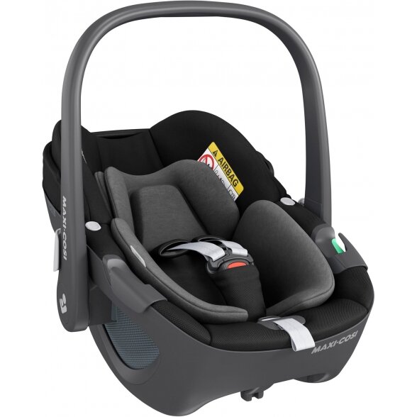 "Maxi-Cosi Pebble 360 i-Size" - pasukama automobilinė kėdutė ~0-13 kg | Essential Black 2