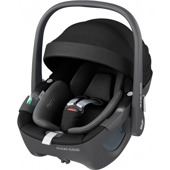 "Maxi-Cosi Pebble 360 i-Size" - pasukama automobilinė kėdutė ~0-13 kg | Essential Black 6