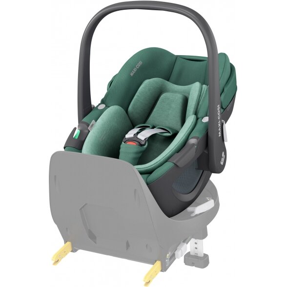 "Maxi-Cosi Pebble 360 i-Size" - pasukama automobilinė kėdutė ~0-13 kg | Essential Green 8