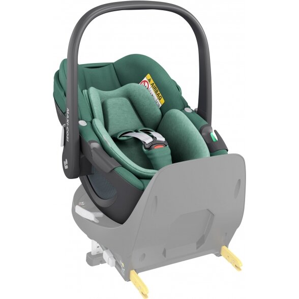 "Maxi-Cosi Pebble 360 i-Size" - pasukama automobilinė kėdutė ~0-13 kg | Essential Green 9