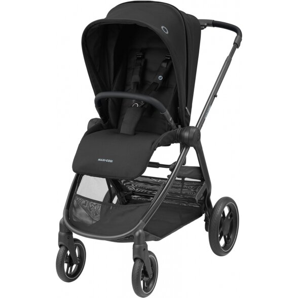 "Maxi-Cosi Street Plus" vaikiškas vežimėlis, rinkinys "2-in-1" | Essential Black 1