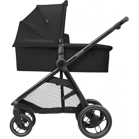 "Maxi-Cosi Street Plus" vaikiškas vežimėlis, rinkinys "2-in-1" | Essential Black