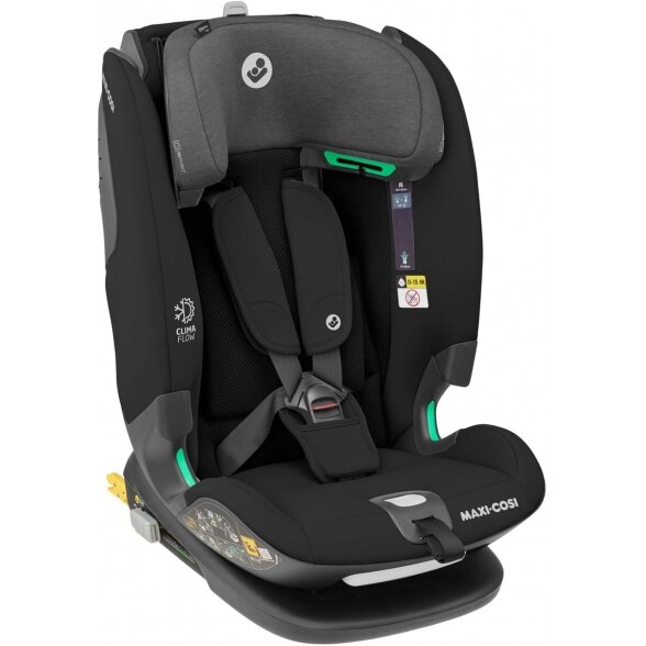 "Maxi-Cosi Titan Pro i-Size" automobilinė kėdutė 9-36 kg | Autentiška juoda 4