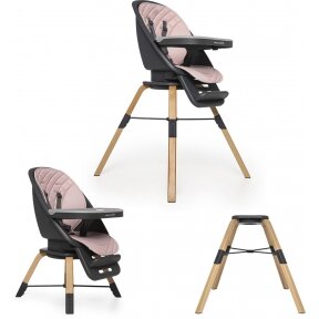 Muuvo Choc 2 - maitinimo kėdutė su pasukama sėdyne  | Powder Pink