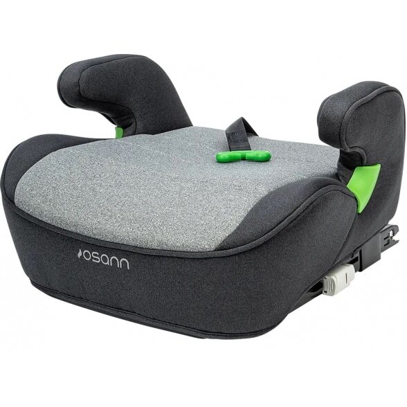 "Osann Junior Isofix i-Size" su "Gurtfix" diržu - autokėdutė/paaukštinimas | Universe Grey