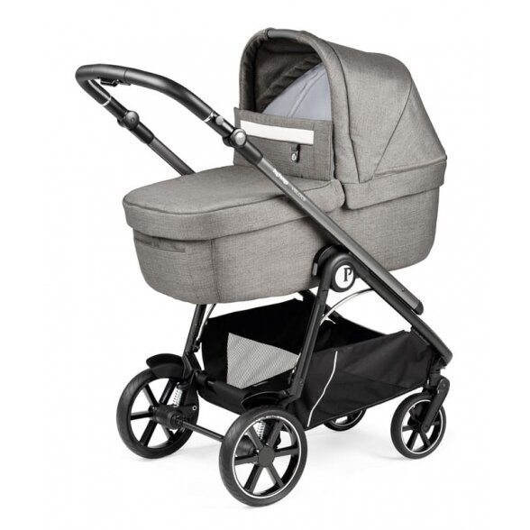 "Peg Perego Veloce" - daugiafunkcinis vežimėlis, 2in1 komplektas su 3in1 galimybe | City Grey 1