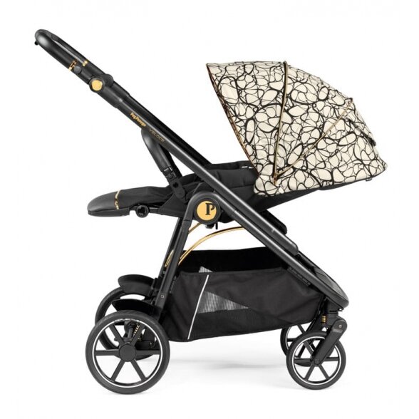 "Peg Perego Veloce" - daugiafunkcinis vežimėlis, rinkinys 2in1 su galimybe 3in1 | Graphic Gold 3