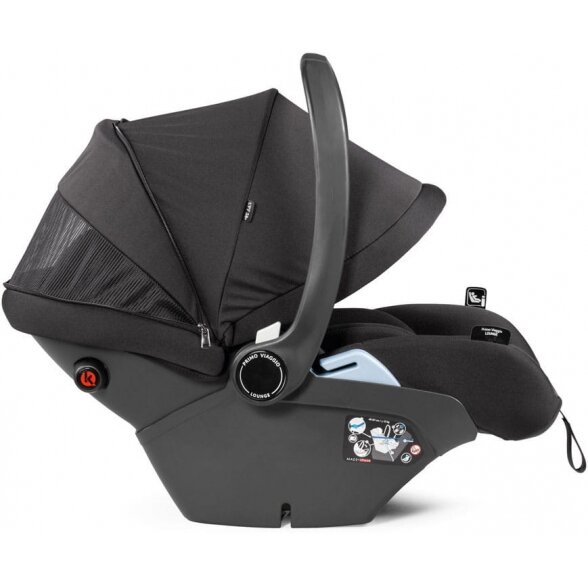 "Peg Perego Viaggio Lounge" - atsilenkianti automobilinė kėdutė 0-13 kg | City Grey 2