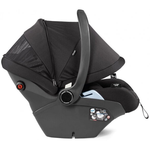 "Peg Perego Viaggio Lounge" - atsilenkianti automobilinė kėdutė 0-13 kg | City Grey 3