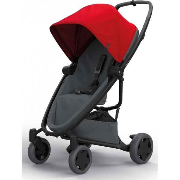"Quinny Zapp Flex Plus" vaikiškas vežimėlis | Raudona, grafito spalva