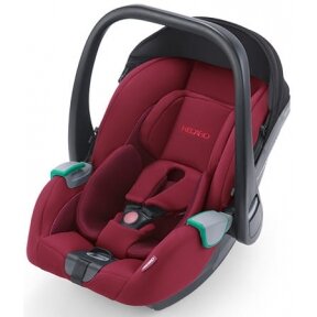 "Recaro Celona" - daugiafunkcinis vaikiškas vežimėlis, rinkinys "4 viename" | Aluminium Grey - Select Garnet Red