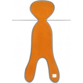 "Simple Wool Little Merry+" - termoaktyvus merino vilnos įdėklas automobilinei kėdutei ~0-13kg | G0+ Orange