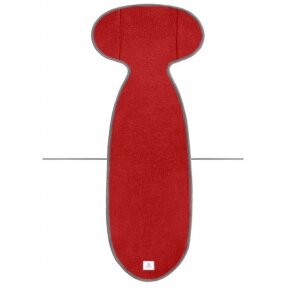 Simple Wool Very Merry - termoaktywna wkładka z wełny merino  do fotelika samochodowego ~15-36kg | G2 Czerwony