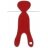 Simple Wool Little Merry+ - termoaktywna wkładka z wełny merino  do fotelika samochodowego ~0-13kg | G0+ Czerwony