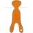 "Simple Wool Little Merry+" - termoaktyvus merino vilnos įdėklas automobilinei kėdutei ~0-13kg | G0+ Orange