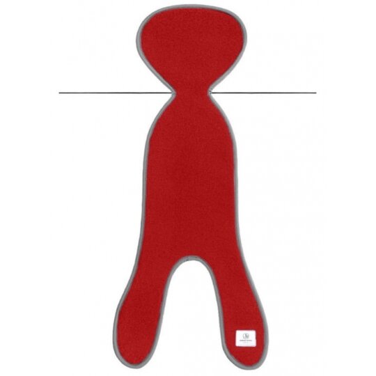 Simple Wool Little Merry+ - termoaktywna wkładka z wełny merino  do fotelika samochodowego ~0-13kg | G0+ Czerwony