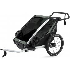 THULE Chariot Lite 2 - vaikiška dviračio priekaba 2-in-1 | Agave