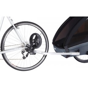 "Thule Chariot Coaster XT" priekaba dviems vaikams - dviračio priekaba "2-in-1" | Juoda