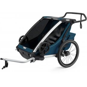 THULE Chariot Cross 2 - dviračio priekaba "2-in-1" | Majolika Blue