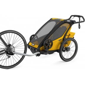 THULE Chariot Sport 1 - dviračio priekaba "2-in-1" | Geltona ant juodos spalvos