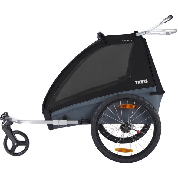 "Thule Chariot Coaster XT" priekaba dviems vaikams - dviračio priekaba "2-in-1" | Juoda 3