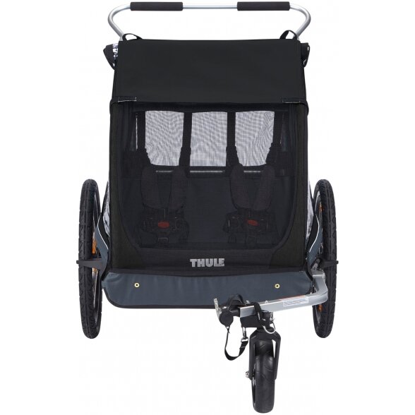 "Thule Chariot Coaster XT" priekaba dviems vaikams - dviračio priekaba "2-in-1" | Juoda 4