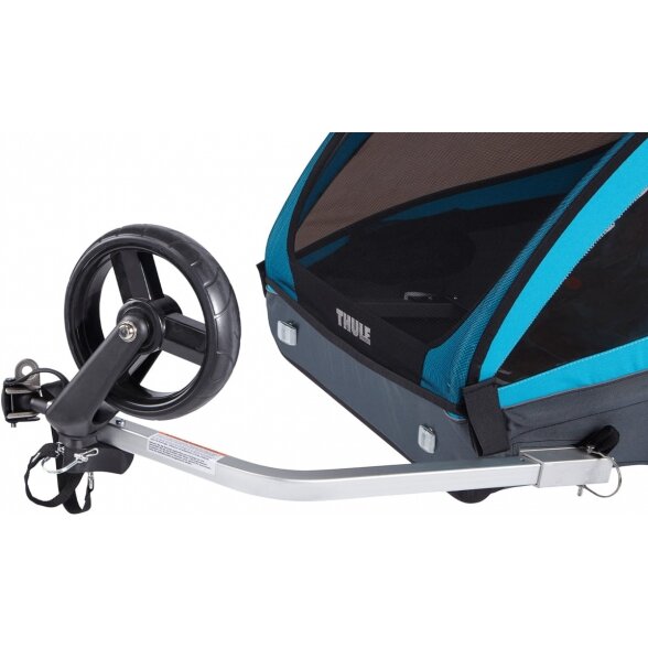 "Thule Chariot Coaster XT" priekaba dviems vaikams - dviračio priekaba "2-in-1" | Mėlyna 1