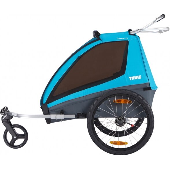 "Thule Chariot Coaster XT" priekaba dviems vaikams - dviračio priekaba "2-in-1" | Mėlyna 2