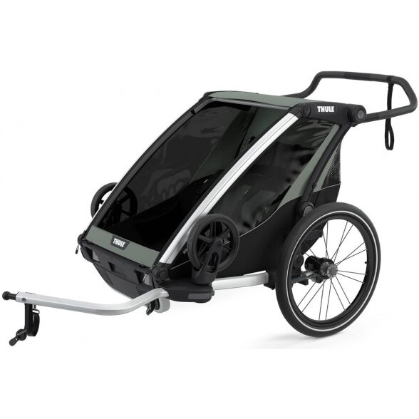 THULE Chariot Lite 2 - vaikiška dviračio priekaba 2-in-1 | Agave 1