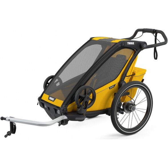 THULE Chariot Sport 1 - dviračio priekaba "2-in-1" | Geltona ant juodos spalvos 2
