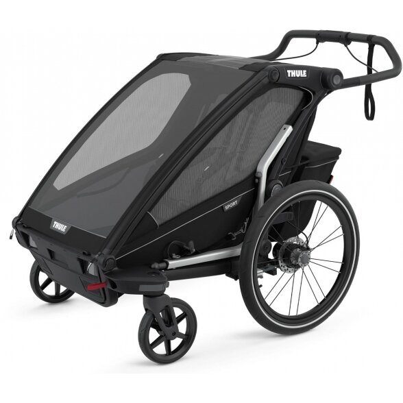 THULE Chariot Sport 2 - dviračio priekaba "2-in-1" Juoda