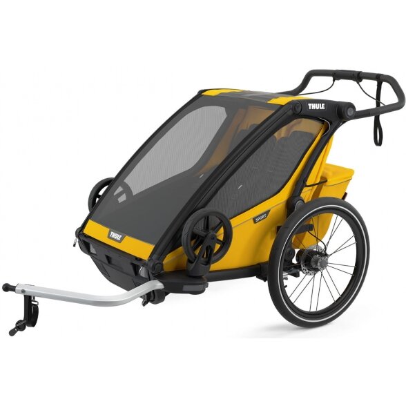 THULE Chariot Sport 2 - dviračio priekaba "2in1" | Spectra Yellow 1