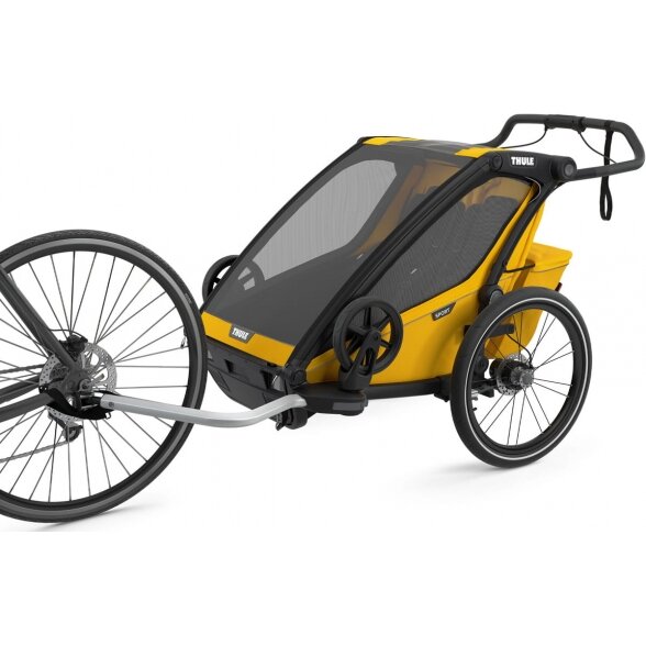 THULE Chariot Sport 2 - dviračio priekaba "2in1" | Spectra Yellow 2